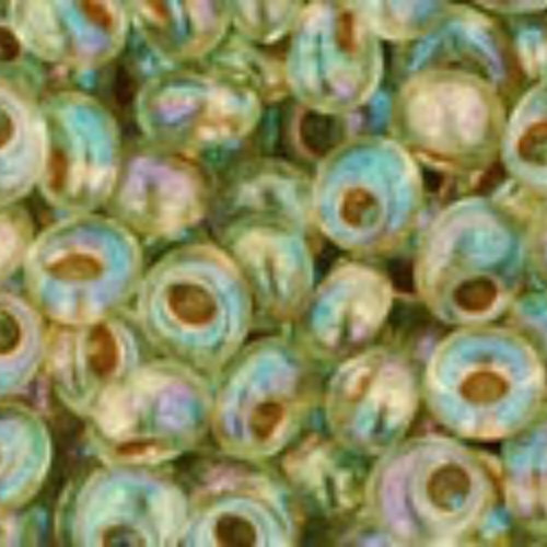 3mm Magatama Beads - Gold-Lined Rainbow Light Jonquil - TM-03-998