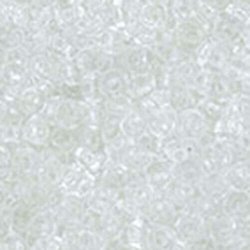 11/0 Demi Round - Transparent Crystal - TN-11-1 - 13 gram Flip Top Container