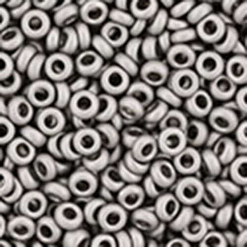 11/0 Demi Round - Metallic Frosted Antique Silver - TN-11-566 - 13 gram Flip Top Container