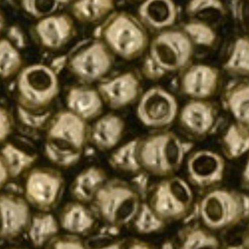 TOHO Gold-Lustered Montana Blue 8/0 Round - TR-08-204