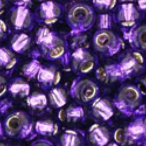 TOHO Silver-Lined Purple 8/0 Round - TR-08-2224 - 13gm Flip Top Container