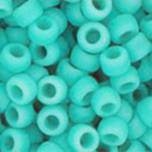 8/0 Round - Opaque-Frosted Turquoise - TR-08-55F