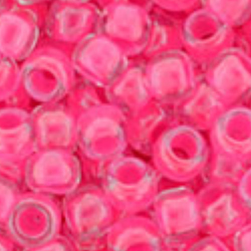 TOHO Luminous Neon Pink 8/0 Round - TR-08-978 - 13gm Flip Top Container