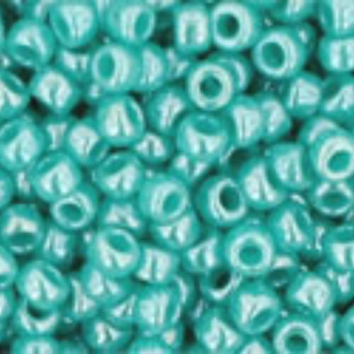 11/0 Round - Opaque-Lustered Turquoise - TR-11-132