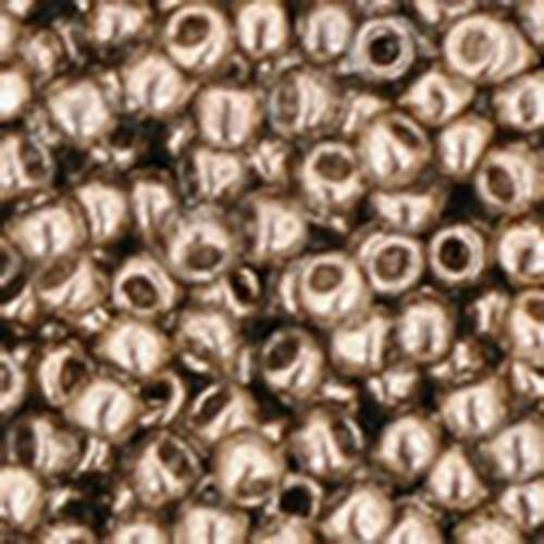 TOHO Gold-Lustered Montana Blue 11/0 Round - TR-11-204 - 13gm Flip Top Container