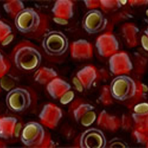 TOHO Silver-Lined Frosted Ruby 11/0 Round - TR-11-25CF
