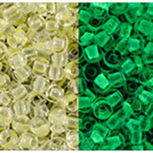 11/0 Round - Glow In The Dark - Yellow/Bright Green - TR-11-2721