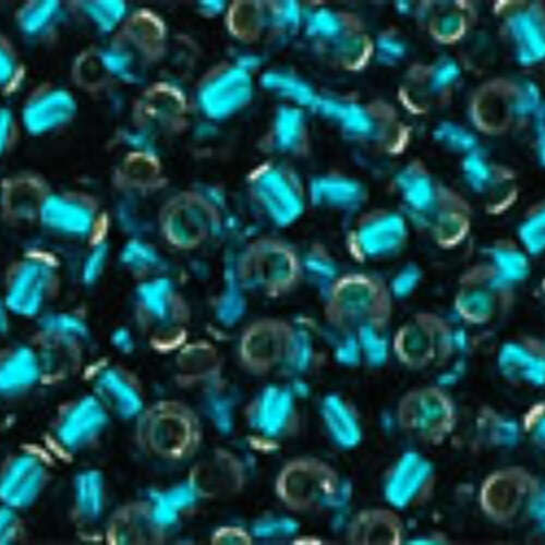 TOHO Silver-Lined Teal 11/0 Round - TR-11-27BD - 13gm Flip Top Container