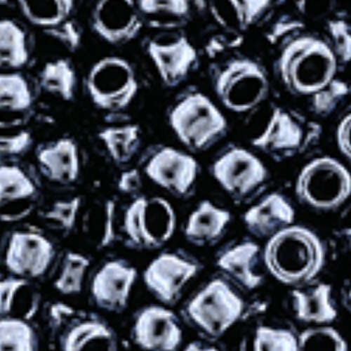 11/0 Round - Metallic Hematite - TR-11-81