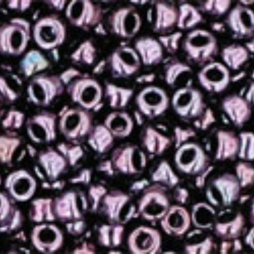 11/0 Round - Metallic Amethyst Gun Metal - TR-11-90