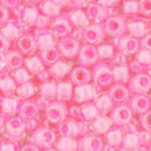 TOHO Inside-Color Crystal/Ballerina Pink-Lined 11/0 Round - TR-11-987