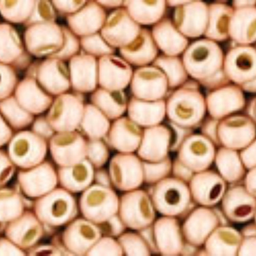 TOHO PermaFinish - Matte Galvanized Peach Coral 11/0 Round - TR-11-PF552F