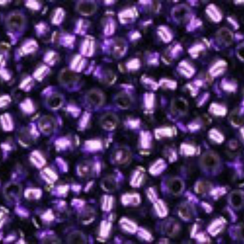 15/0 Round - Silver-Lined Purple - TR-15-2224