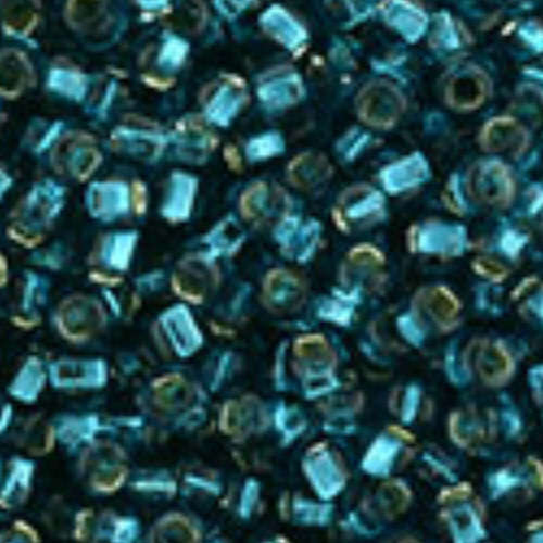 TOHO Silver-Lined Teal 15/0 Round - TR-15-27BD