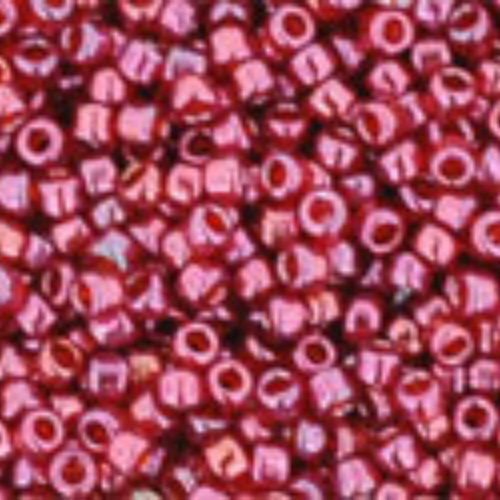 15/0 Round - Gold-Lustered Raspberry - TR-15-332