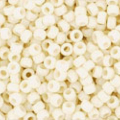 TOHO Opaque Light Beige 15/0 Round - TR-15-51 - 13gm Flip Top Container
