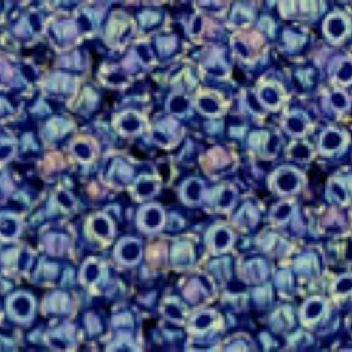 TOHO Inside-Color Rainbow Crystal/Grape-Lined 15/0 Round - TR-15-774