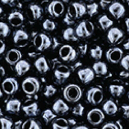 15/0 Round - Metallic Hematite - TR-15-81