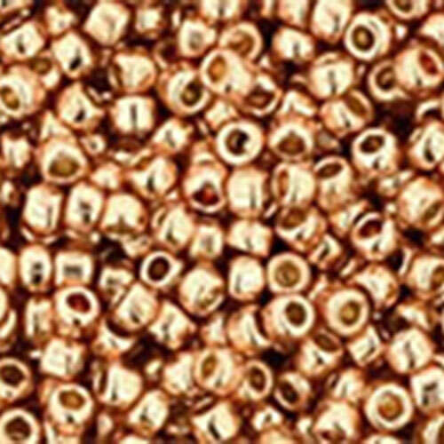 TOHO PermaFinish - Galvanized Rose Gold 15/0 Round - TR-15-PF551