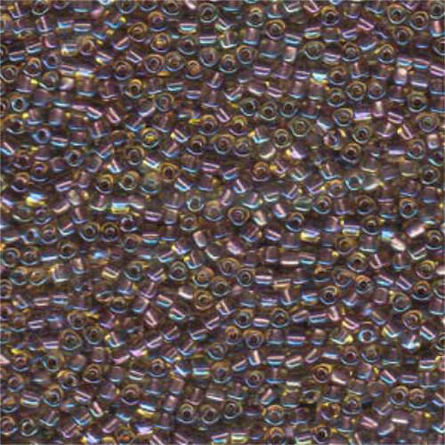 Miyuki 10/0 Triangle Bead - TR10-1167 - Amber Lined Lilac AB