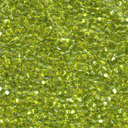Miyuki 10/0 Triangle Bead - TR10-1801 - Silver Lined Chartreuse