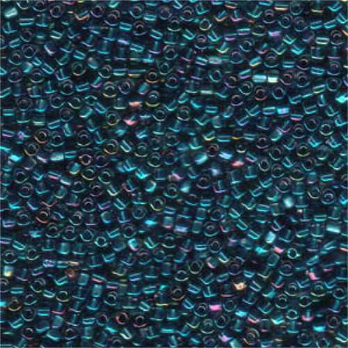Miyuki 10/0 Triangle Bead - TR10-1831 - Colour Lined Blue/Amber