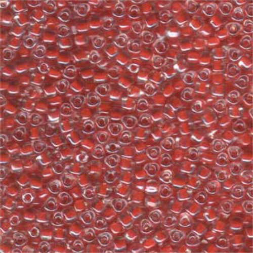 Miyuki 8/0 Triangle Bead - TR8-1111 - Red Lined Crystal