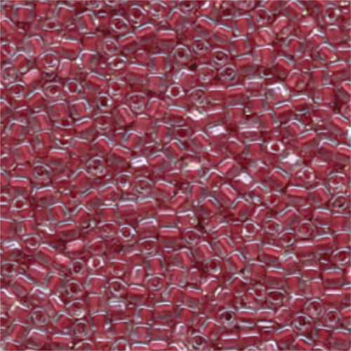 Miyuki 8/0 Triangle Bead - TR8-1553 - Rose Lined Crystal AB
