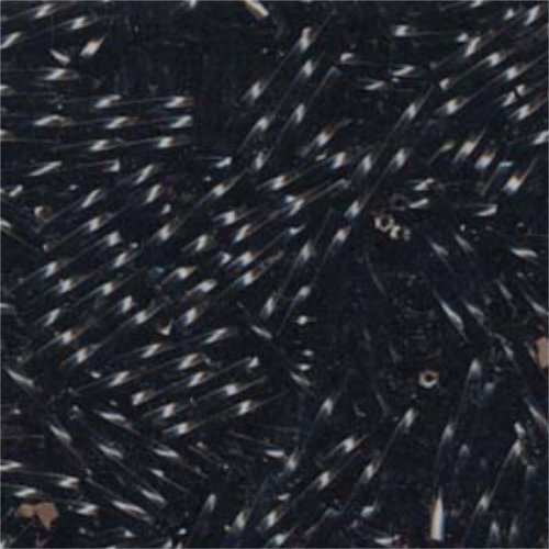 Miyuki 12mm x 2mm Twisted Bugle Bead - TW2012-401 - Black