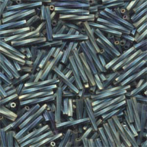 Miyuki 12mm x 2mm Twisted Bugle Bead - TW2012-1256 - Matte Metallic Patina Iris