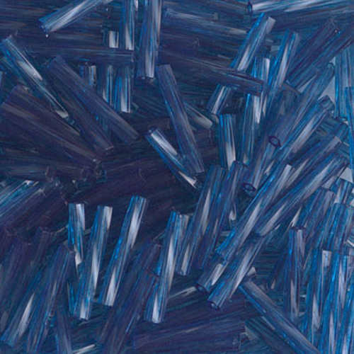 Miyuki 12mm x 2mm Twisted Bugle Bead - TW2012-1710 - Transparent Dyed Montana