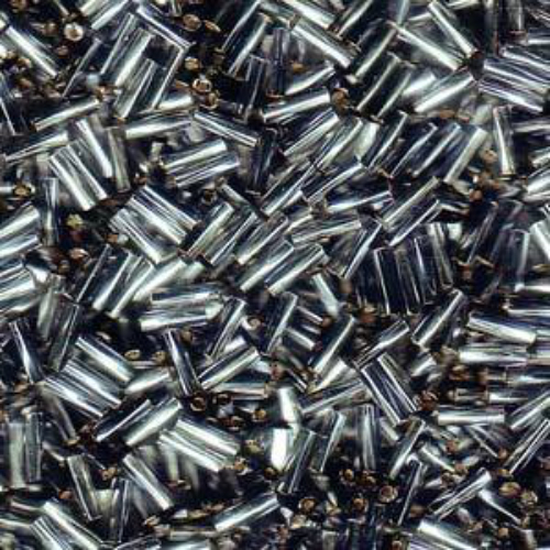 Miyuki 6mm x 2mm Twisted Bugle Bead - TW206-3935 - Silver Lined Clear / Montana