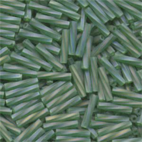 Miyuki 12mm Twisted Bugle Bead - TW2712-179F - Matte Transparent Cobalt AB