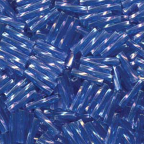 Miyuki 12mm Twisted Bugle Bead - TW2712-261 - Transparent Sapphire AB