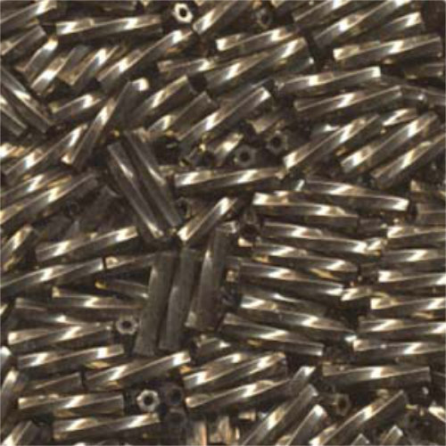 Miyuki 12mm Twisted Bugle Bead - TW2712-457 - Metallic Dark Bronze