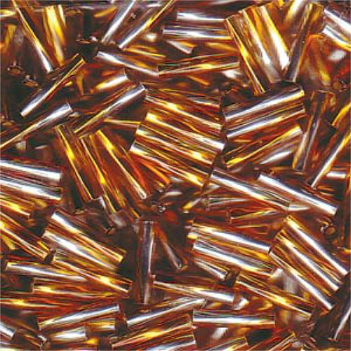 Miyuki 12mm Twisted Bugle Bead - TW2712-3932 - Silver Lined Crystal / Topaz