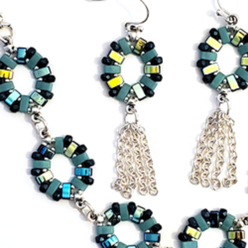 Tila Round Up Bracelet and Earrings