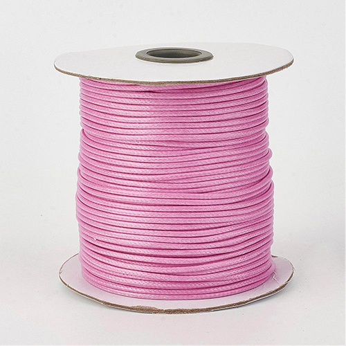 0.5mm Pale Pink Korean Waxed Cotton Cord