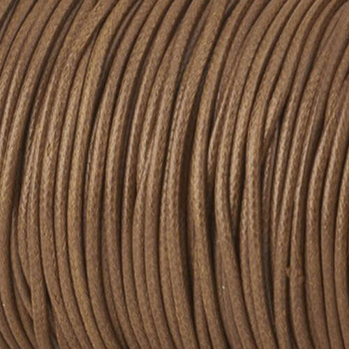 1.5mm Light Brown Korean Waxed Cotton Cord
