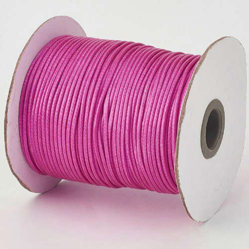 1mm Fuchsia Korean Waxed Cotton Cord